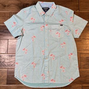 Chubbies Button Down Shirt Short Sleeve Palm‎ Trees Men’s Small